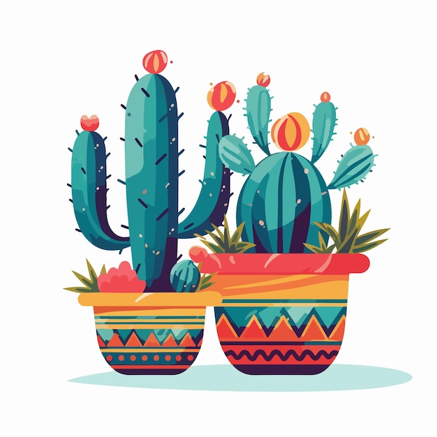 Grafika wektorowa Cactus Ilustracja Cinco De Mayo Meksyk