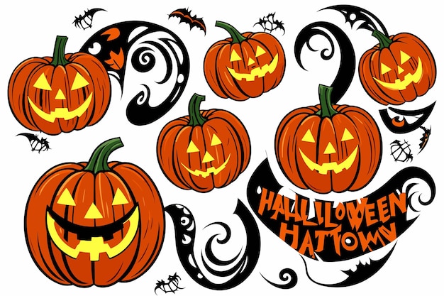 Grafika Wektorowa Halloween Czarownica Dynia Pająk Ilustracja Horror Przy świecach Upiorne Tło Sztuka Nietoperza