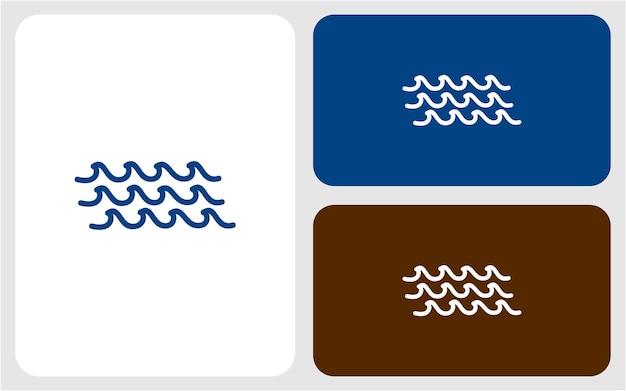 Grafika Wektorowa Logo Fal Oceanicznych
