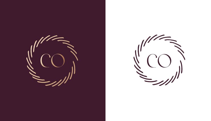 Wektor grafika wektorowa projektu logo co