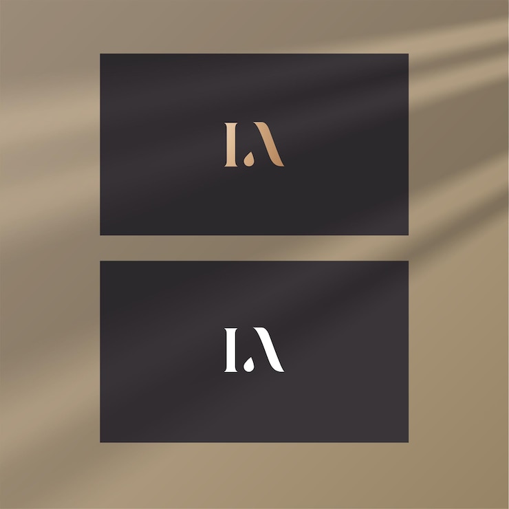 Wektor grafika wektorowa projektu logo ia