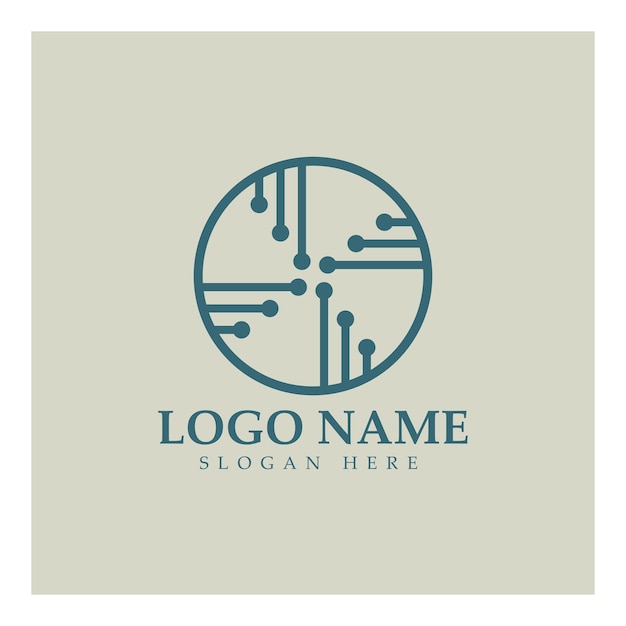 Grafika wektorowa szablonu logo obwodu