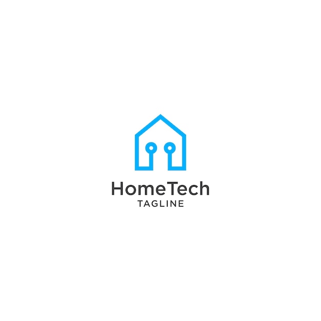 Grafika wektorowa szablonu projektu logo Home Tech