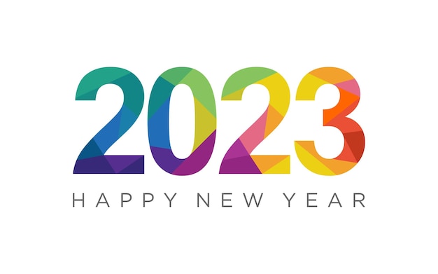 Grafika Wektorowa Szablonu Projektu Logo Szczęśliwego Nowego Roku 2023