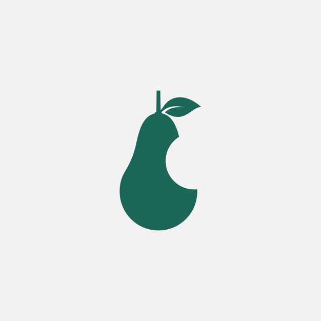 Plik wektorowy grafika wektorowa ugryzionej ikony owoców guawy