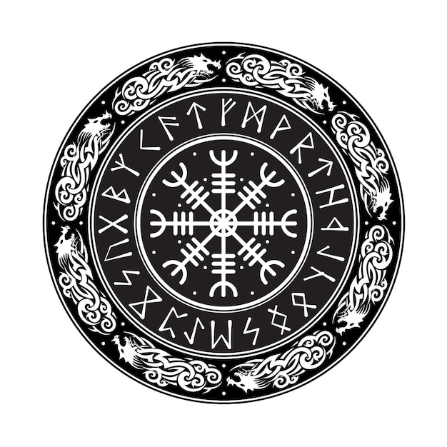 Gragon Wzór Krąg Vegvisir