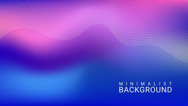Grainy abstract gradient background with wavy lines