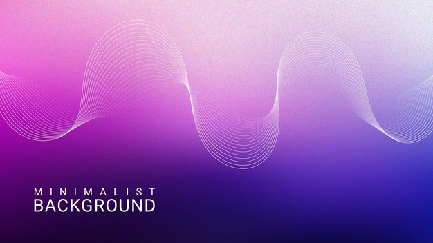 Grainy abstract gradient background with wavy lines