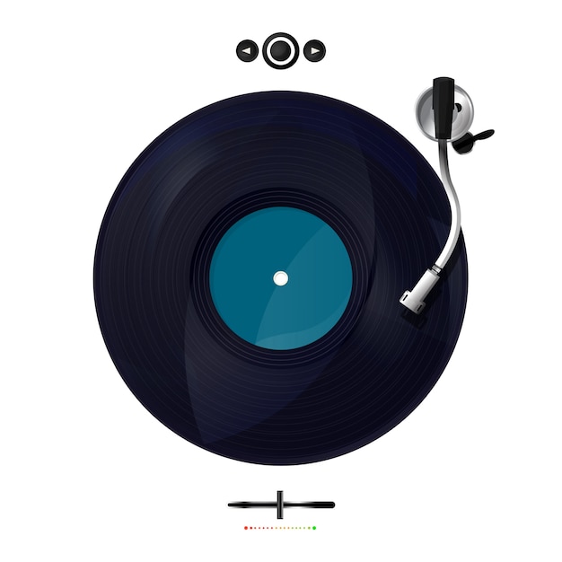 Gramofon wektorowy