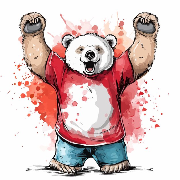 Graphic_tshirt_design_with_cute_bear_toy