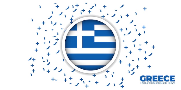 Plik wektorowy grecja godło flaga na dzień niepodległości grecji