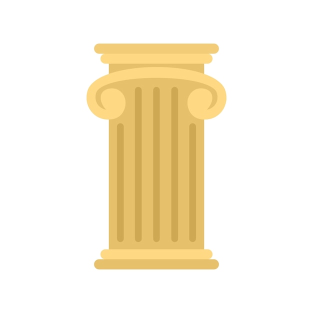 Plik wektorowy grecka ikona filaru płaska ilustracja greckiej ikony wektorowej filaru do projektowania stron internetowych