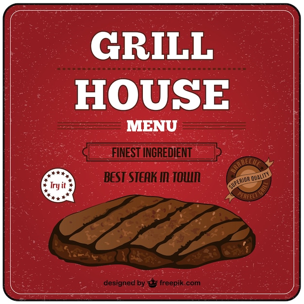 Plik wektorowy grill house vector