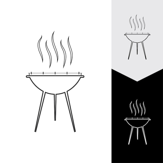 Grill Ikona Ilustracja Wektorowa