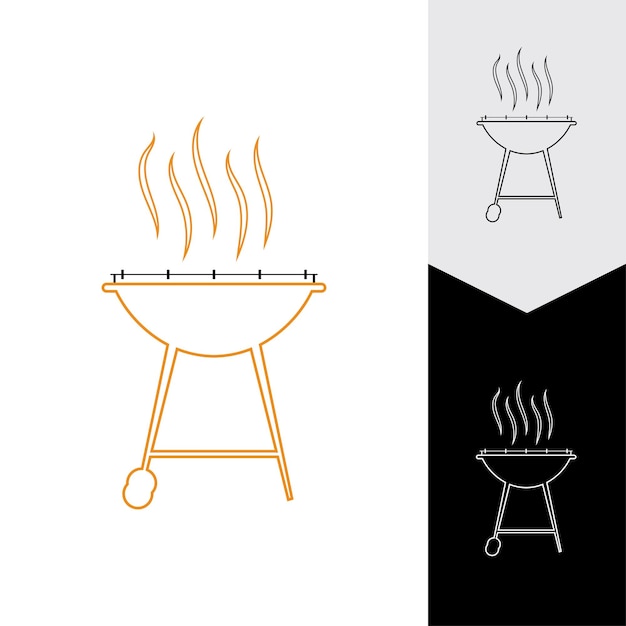 Grill Ikona Ilustracja Wektorowa