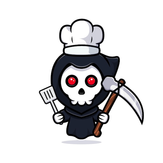 Grim Reaper Chef. Uroczy