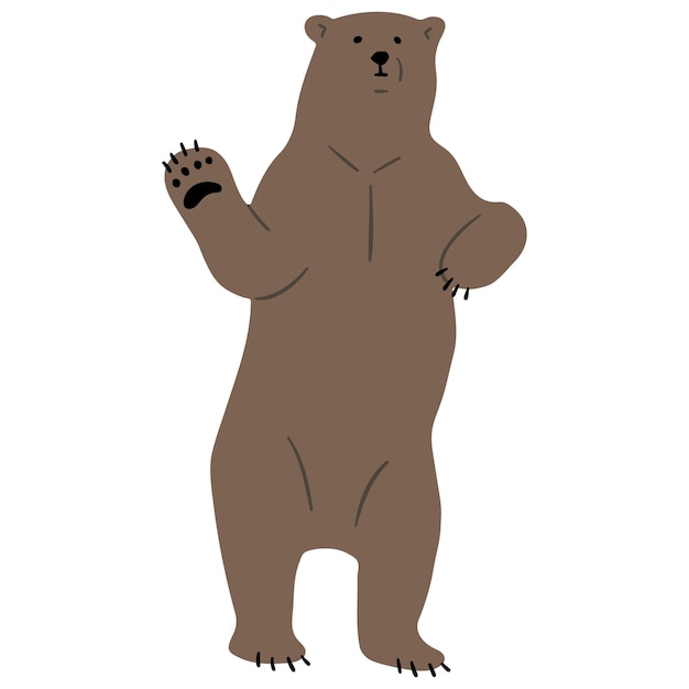 Plik wektorowy grizzly bear pojedynczy 23