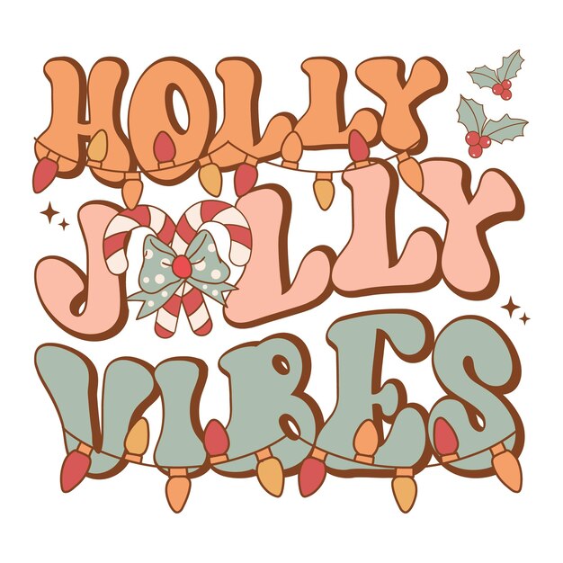 Groovy Christmas Sublimation Design Bundle