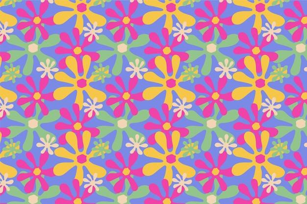 Groovy wzór kwiatowy