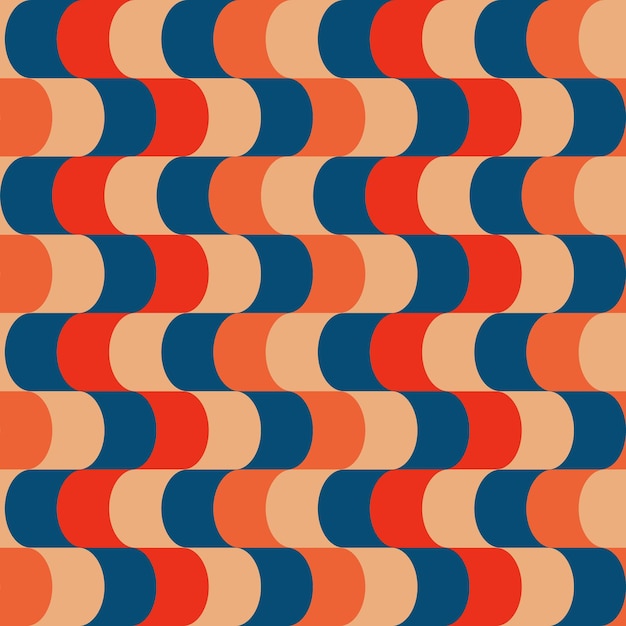 Groovy wzór retro