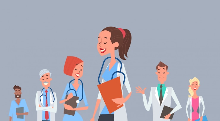 Wektor group medial doctors team clinics hospital