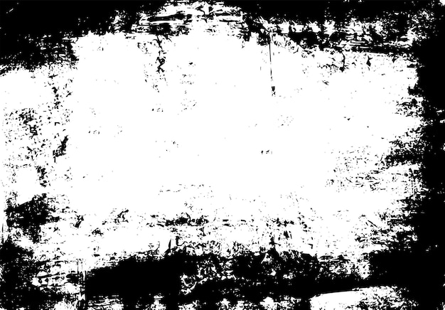 Grunge border tekstura wektorowa tło abstrakcyjne pokrycie ramki brudne i uszkodzone tło ilustracja graficzna wektorowa z przezroczystym białym EPS10
