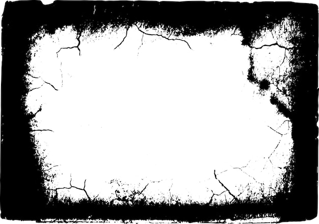 Plik wektorowy grunge border tekstura wektorowa tło abstrakcyjne pokrycie ramki brudne i uszkodzone tło ilustracja graficzna wektorowa z przezroczystym białym eps10