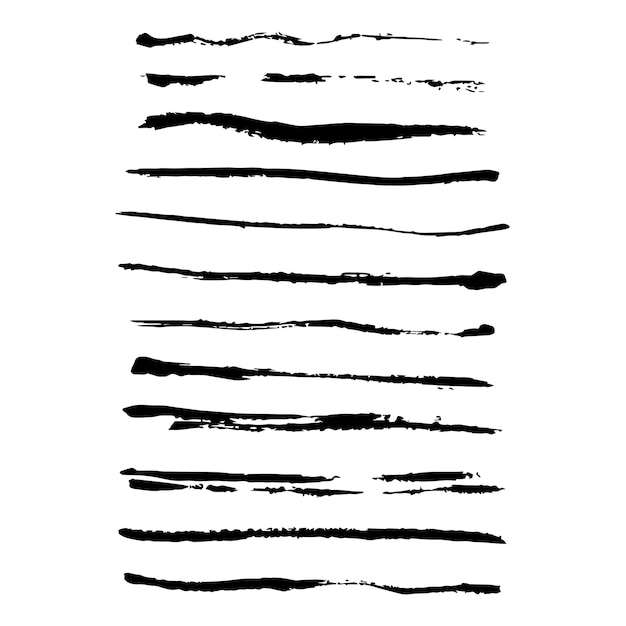 Grunge brush line element ikony ręcznie narysowany uderzenie do kreatywnego projektowania i ilustracji