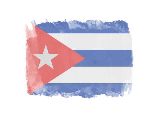 Plik wektorowy grunge flaga kuby