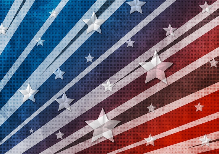 Wektor grunge koncepcja flaga usa abstrakcyjne tło