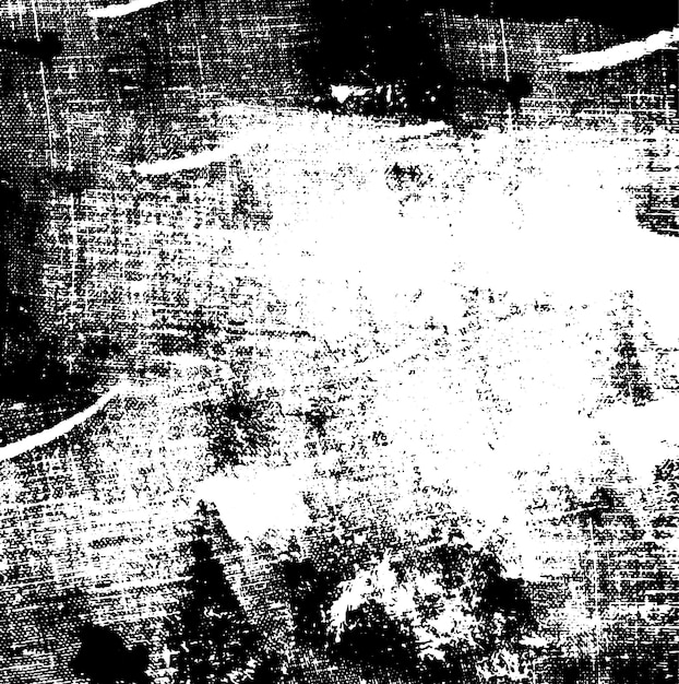 Grunge Miejski Atrament Tekstura Czarno-biała Na Papierze Ręcznie Szczotkowana Abstrakcyjna Grafika