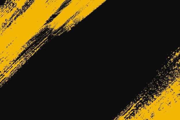 Grunge żółty i czarny tło z miejscem dla tekstu sport grungy pędzel tło