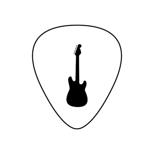 Plik wektorowy guitar pick czerwony