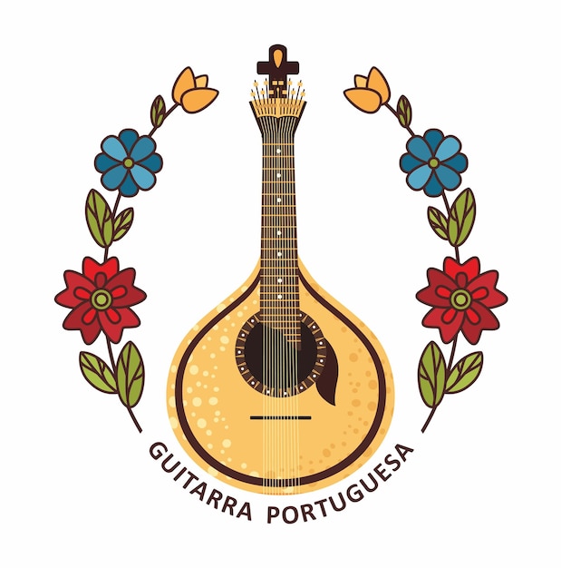 Guitarra Portuguesa starożytny ludowy instrument muzyczny w Portugalii Gitara portugalska