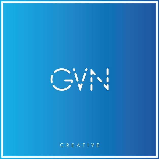 Gvn Premium Wektor Ostatni Projekt Logo Kreatywne Logo Wektor Ilustracja Monogram Minimalne Logo