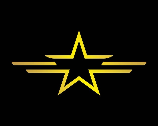 Gwiazda Logo Szablon Wektor Ikona Ilustracja