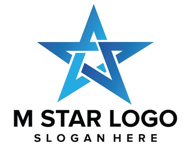 Gwiazda Z Kombinacją Logo Z Literą M