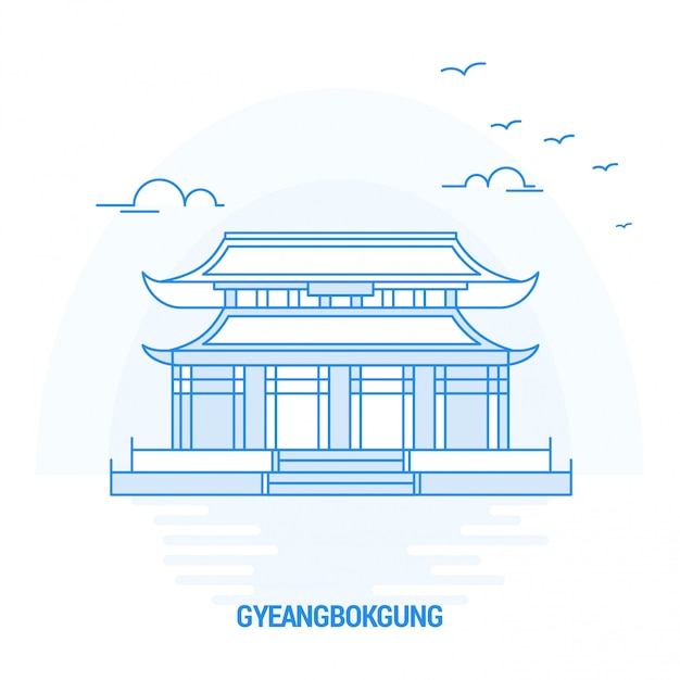 Gyeangbokgung Blue Landmark