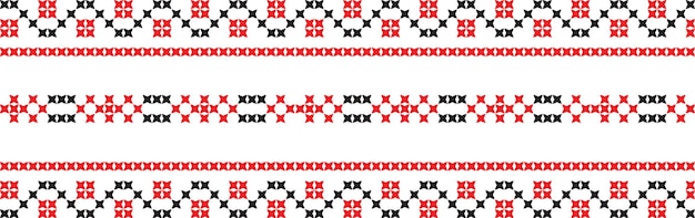 Haftowany haft krzyżykowy ornament narodowy wzór ukraiński słowiański