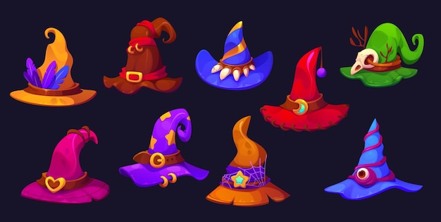Halloween czapki czarodziejskie czapki czy czarnoksiężniki