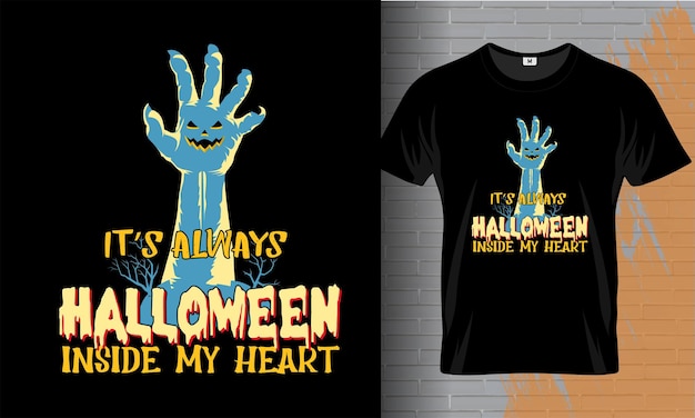 Plik wektorowy halloween ilustracji wektorowych t shirt design dyni t shirt szablon