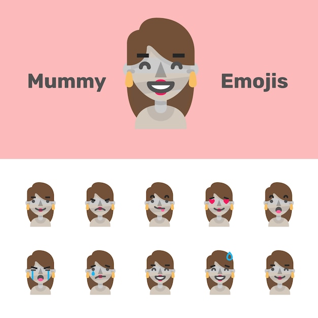 Halloween Mumia żeński Emoji