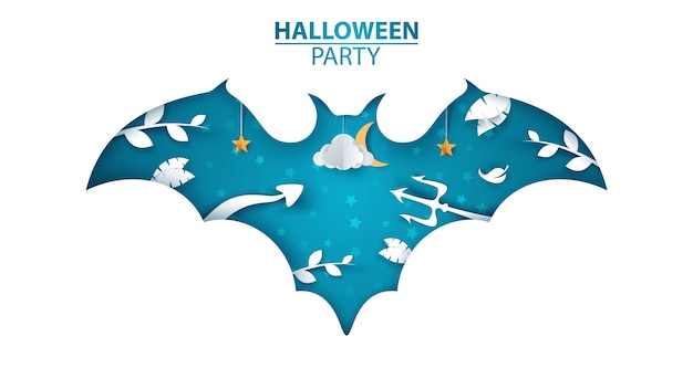 Plik wektorowy halloween party ilustracja.