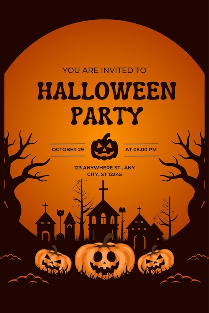 Halloween Party plakat