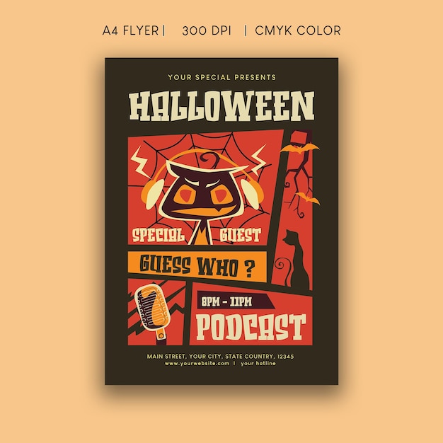 Halloween Podcast Live Flyer