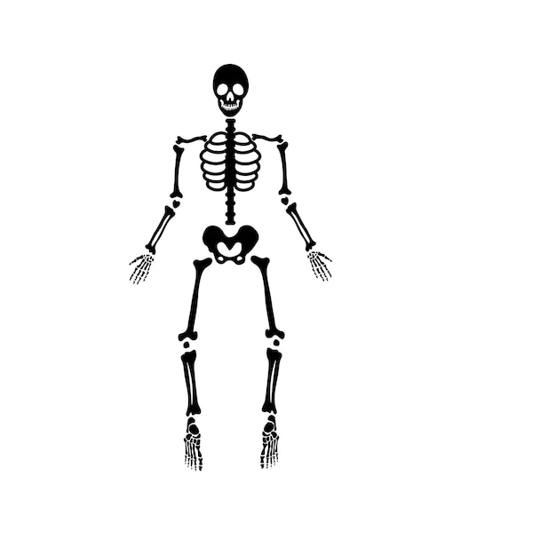 Plik wektorowy halloween straszny szkielet kości