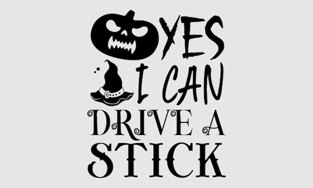 Halloween T shirt projekt ręcznie kaligrafii ilustracji wektorowych