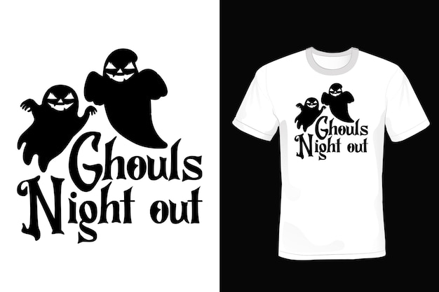 Halloween T Shirt Projekt Typografii Vintage