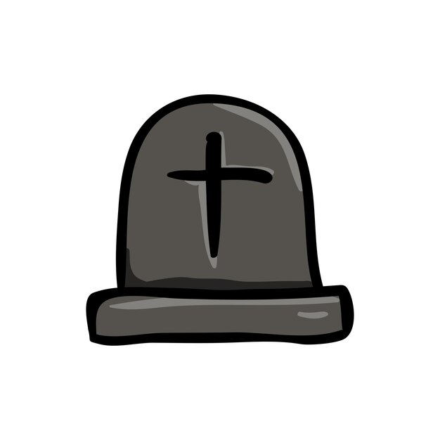 Halloween Tombstone Doodle Icon