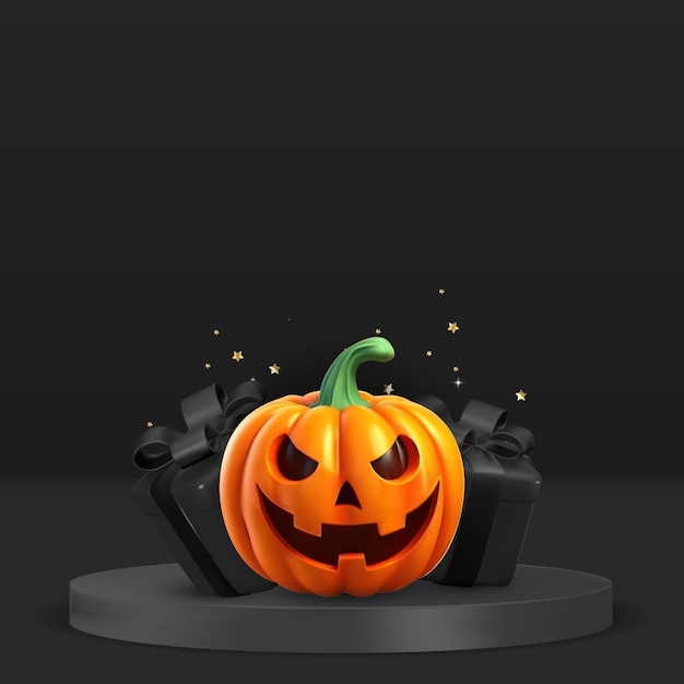 Halloween Upiorny Tło Wektor Ilustracja